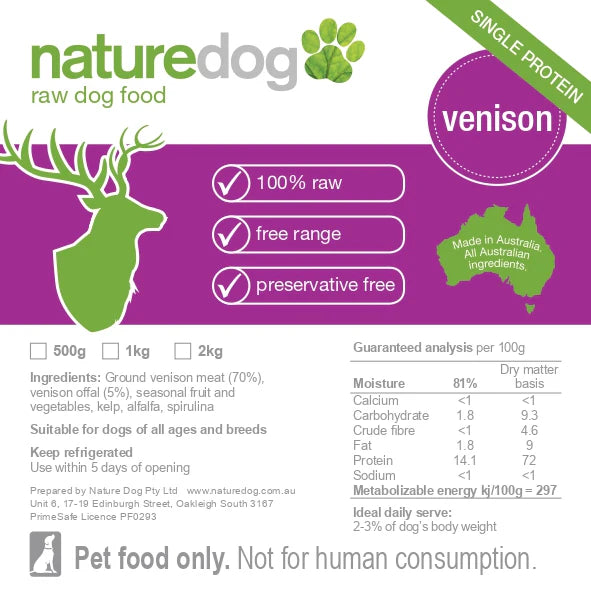 naturedog Venison BARF